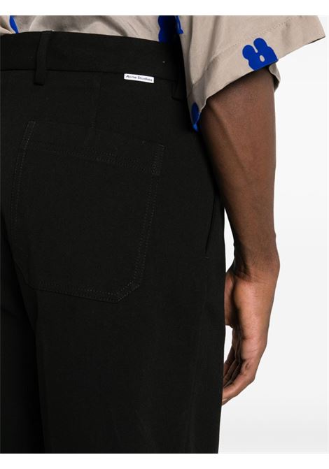 Pantaloni sartoriali dritti in nero Acne Studios - uomo ACNE STUDIOS | BK0552900